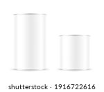 hight realistic tin can mockup. ... | Shutterstock .eps vector #1916722616