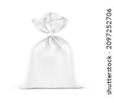 vertical bag mockup with clip... | Shutterstock .eps vector #2097252706