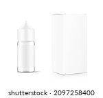 realistic vape bottle mockup... | Shutterstock .eps vector #2097258400