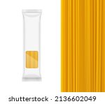 flow pack mockup with window.... | Shutterstock .eps vector #2136602049
