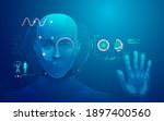 concept of biometrics... | Shutterstock .eps vector #1897400560