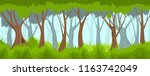 Summer Forest. Vector Forest...