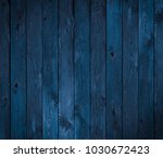 Dark Blue Wood Texture Or...