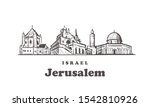Jerusalem Sketch Skyline....