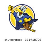 animal super hero hawk eagle... | Shutterstock .eps vector #331918703