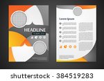 abstract vector modern flyers... | Shutterstock .eps vector #384519283