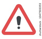 safety hazard warning sign  | Shutterstock .eps vector #1047503353
