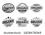 set of organic products vintage ... | Shutterstock .eps vector #1828478369