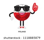 cool international poland flag... | Shutterstock .eps vector #1118885879