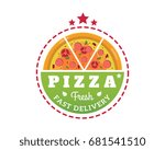 Fresh Hot Pizza Delivery Badge...