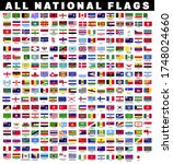 collection of all national... | Shutterstock .eps vector #1748024660