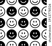 Seamless Pattern With A Smiling ...