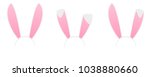 easter. bunny ears head masks.... | Shutterstock .eps vector #1038880660
