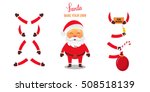 santa claus set for animation.... | Shutterstock .eps vector #508518139