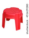 plastic mini chair red isolate... | Shutterstock . vector #451629280
