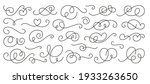calligraphic design element set ... | Shutterstock .eps vector #1933263650
