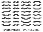 ribbon black flat set. simple... | Shutterstock .eps vector #1937169283
