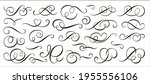 calligraphic swirl ornament ... | Shutterstock .eps vector #1955556106