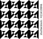 monochrome geometric seamless... | Shutterstock .eps vector #411613846