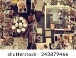 Aerial View Of A Stall In A...