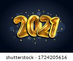 2021  happy new year banner.... | Shutterstock .eps vector #1724205616