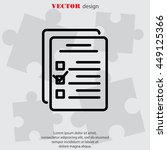 web line icon. checklist | Shutterstock .eps vector #449125366