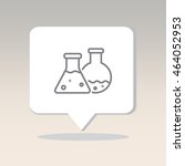 web line icon. laboratory flasks | Shutterstock .eps vector #464052953
