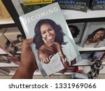 Small photo of MIRI,MALAYSIA - CIRCA MARCH,2019 : Becoming book written by Michelle Obama at the bookstore.