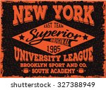 new york sports t shirt design | Shutterstock .eps vector #327388949