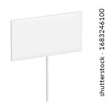 white vector banner on stick | Shutterstock .eps vector #1683246100