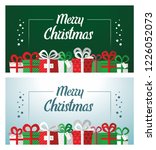 christmas banners set  retro... | Shutterstock .eps vector #1226052073