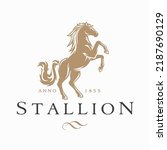 horse logo. stallion emblem....