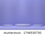 3d rendering podium minimal... | Shutterstock . vector #1748530730