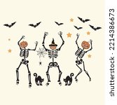 Skeletons Dance Halloween Svg ...