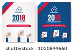 presidential election banner... | Shutterstock .eps vector #1020844660