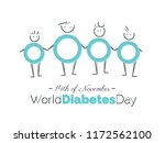 14th of november world diabetes ... | Shutterstock .eps vector #1172562100
