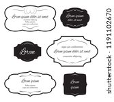 set of labels for design... | Shutterstock .eps vector #1191102670
