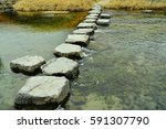 stepping-stone , Stream of interspersed with workdays, Korean traditional stepping stone
,Korean traditional style, interspersed with workdays