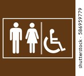 restroom sign icons  ... | Shutterstock .eps vector #586959779