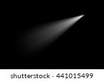 flashlight beam on black