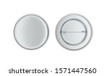 blank badge mockup. 3d... | Shutterstock . vector #1571447560