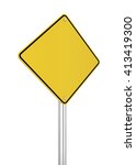 road sign. 3d illustration... | Shutterstock . vector #413419300