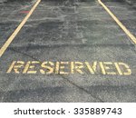 Reserved parking lot for mobility or disable people hilighten in yellow color