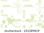 collection business cards... | Shutterstock .eps vector #231289819