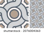 seamless azulejo tile. seamless ... | Shutterstock .eps vector #2076004363