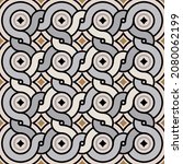 seamless azulejo tile. seamless ... | Shutterstock .eps vector #2080062199