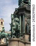 Small photo of Vienna, Austria - June 20, 2023: Fragment of the monument to Empress Maria Theresa in Vienna