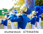 Trumpet brass band in uniform...