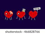 cute hearts characters set....