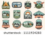 Set Of Summer Camp Badges....